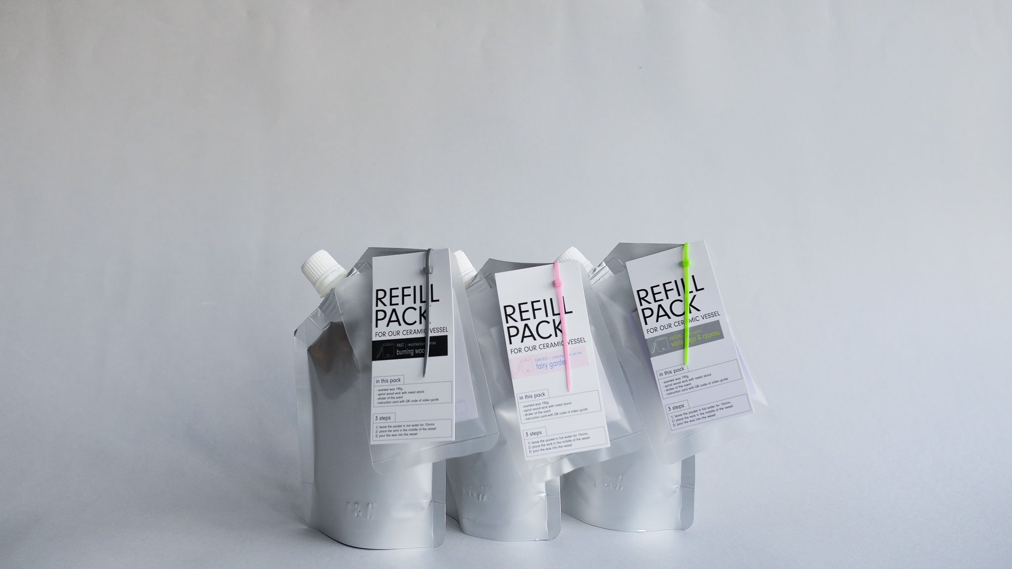 candle refill pack - ceramic vessel candle 190g