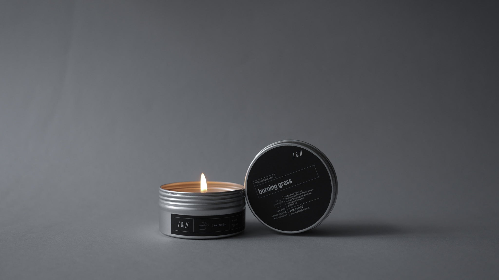 burning grass / travel candle // recollection series