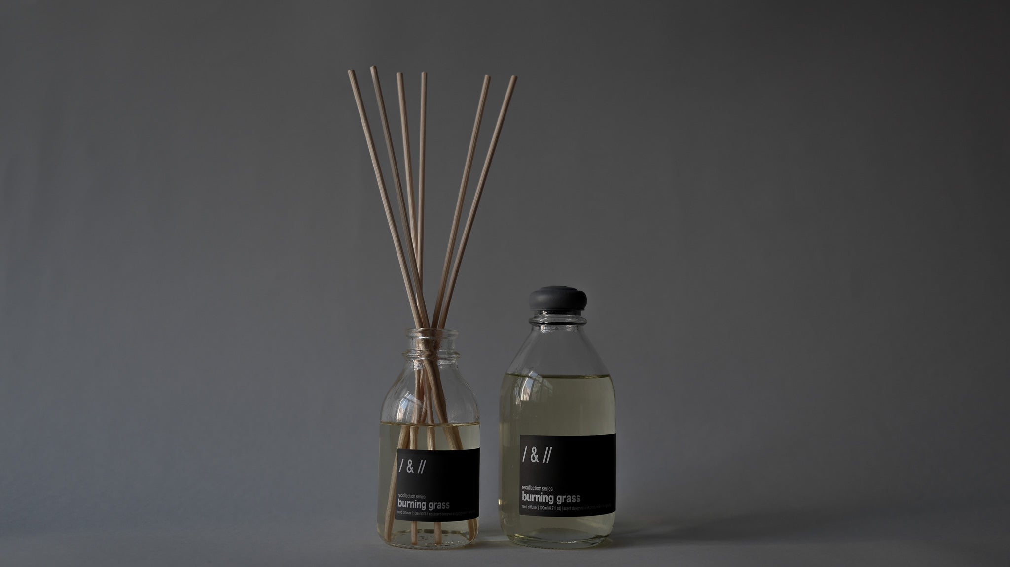 burning grass / reed diffuser 100ml & 200ml // recollection series