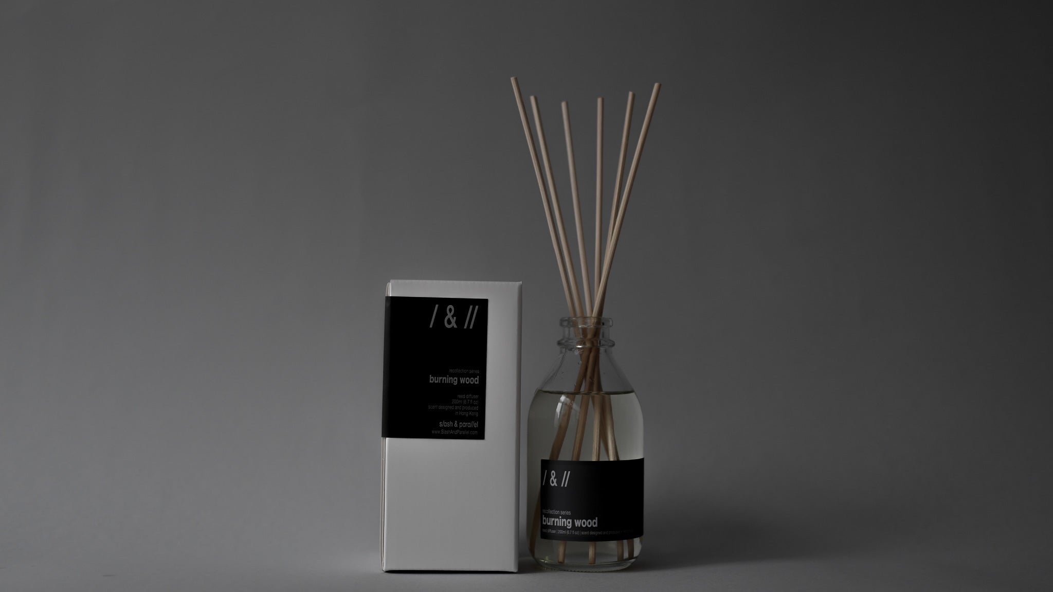burning wood / reed diffuser 100ml & 200ml // recollection series