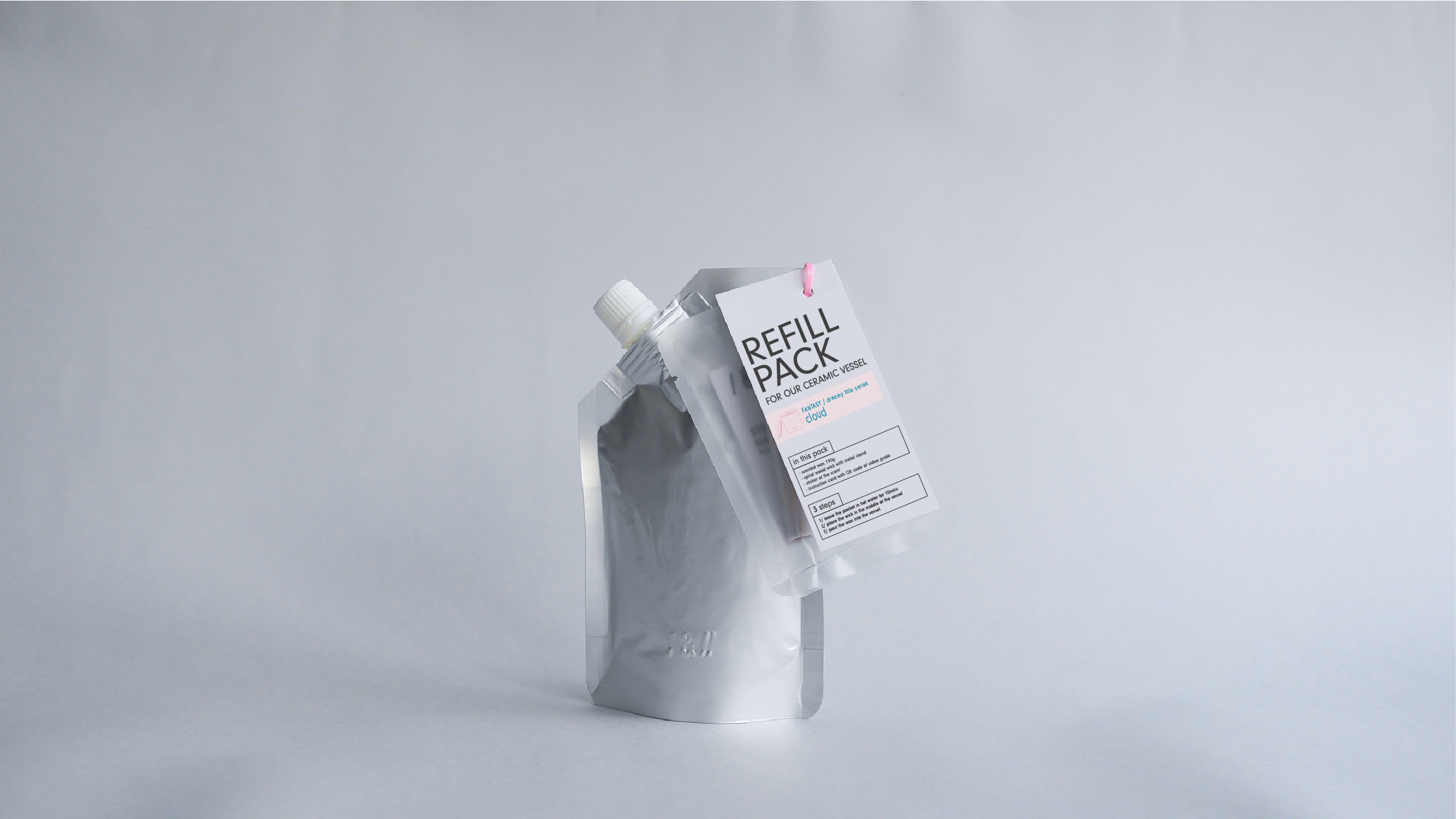 candle refill pack - ceramic vessel candle 190g