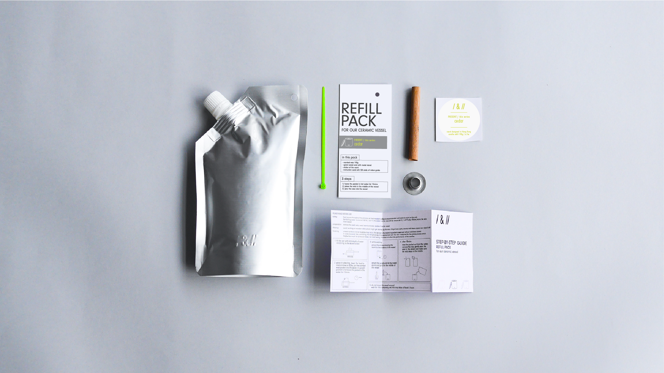 candle refill pack - ceramic vessel candle 190g