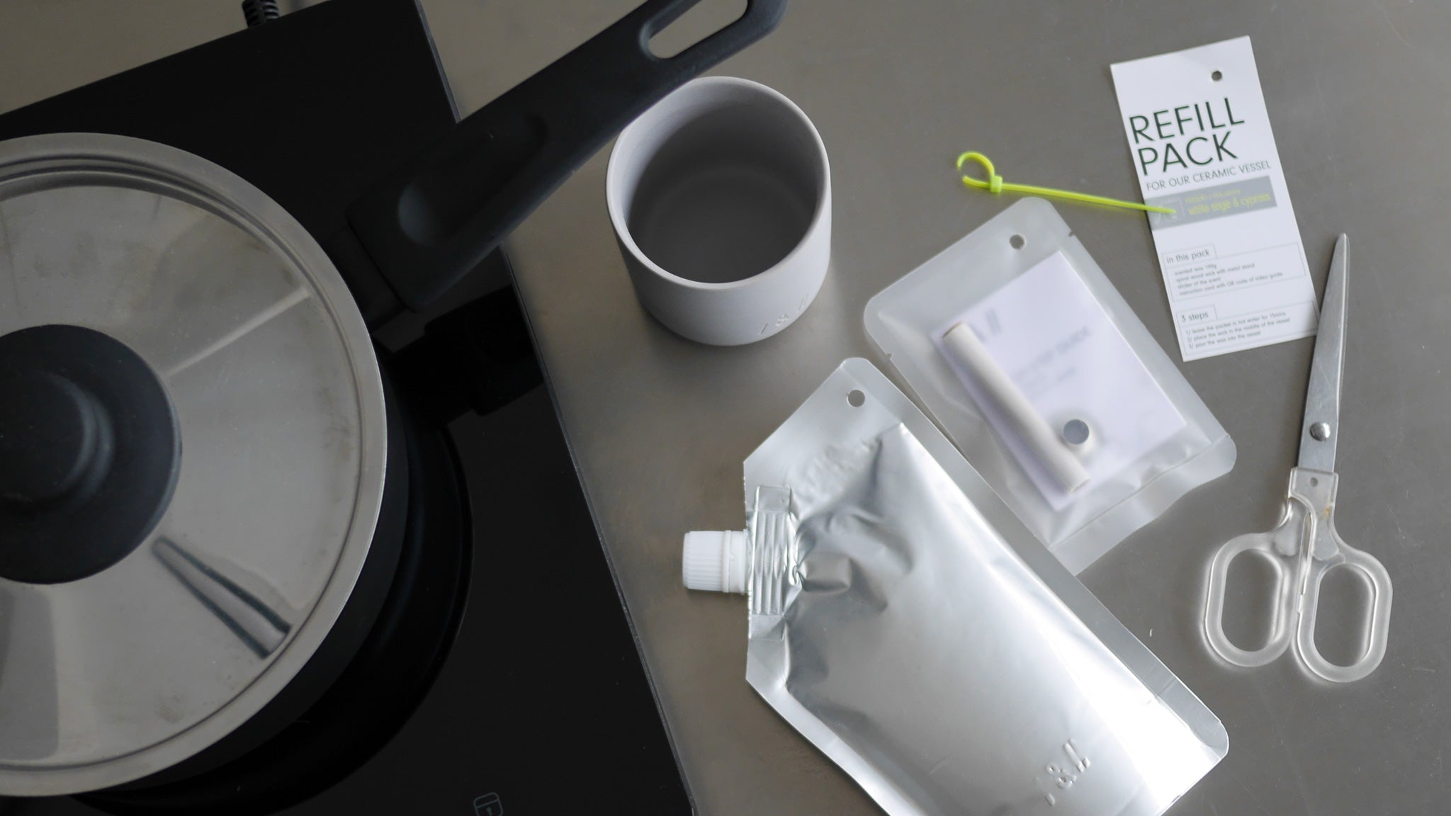 candle refill pack - ceramic vessel candle 190g