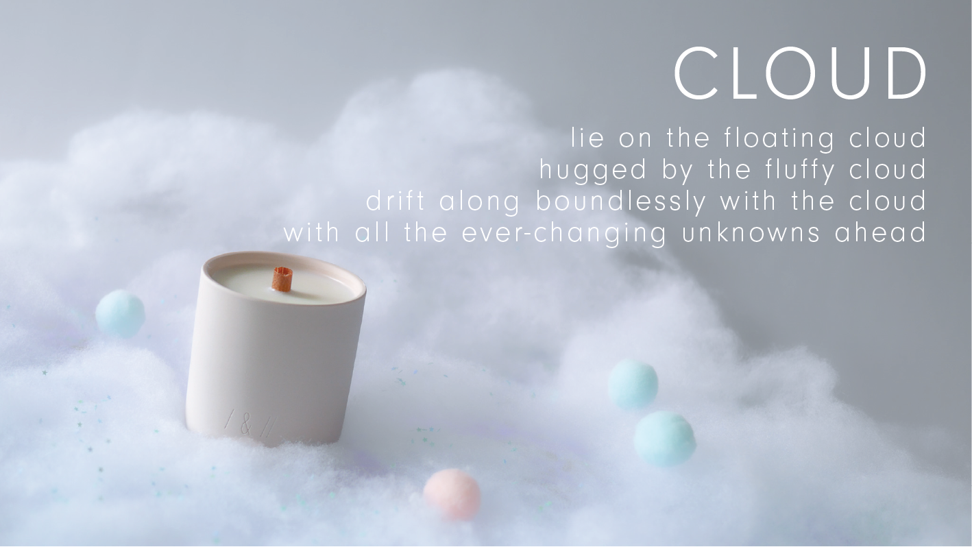 cloud / scented candle 190g // dreamy tale series