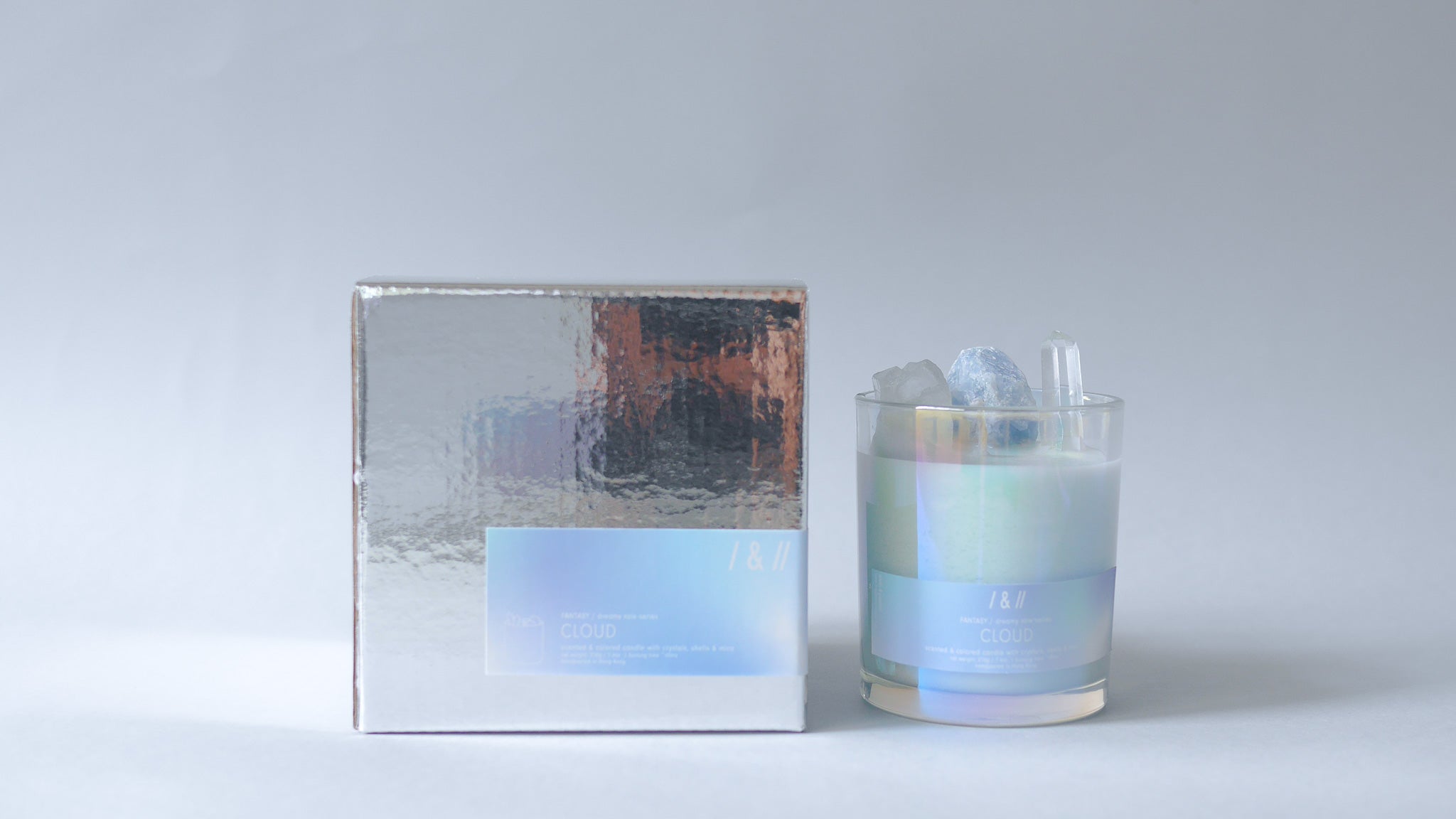 cloud / crystal candle 210g // dreamy tale series