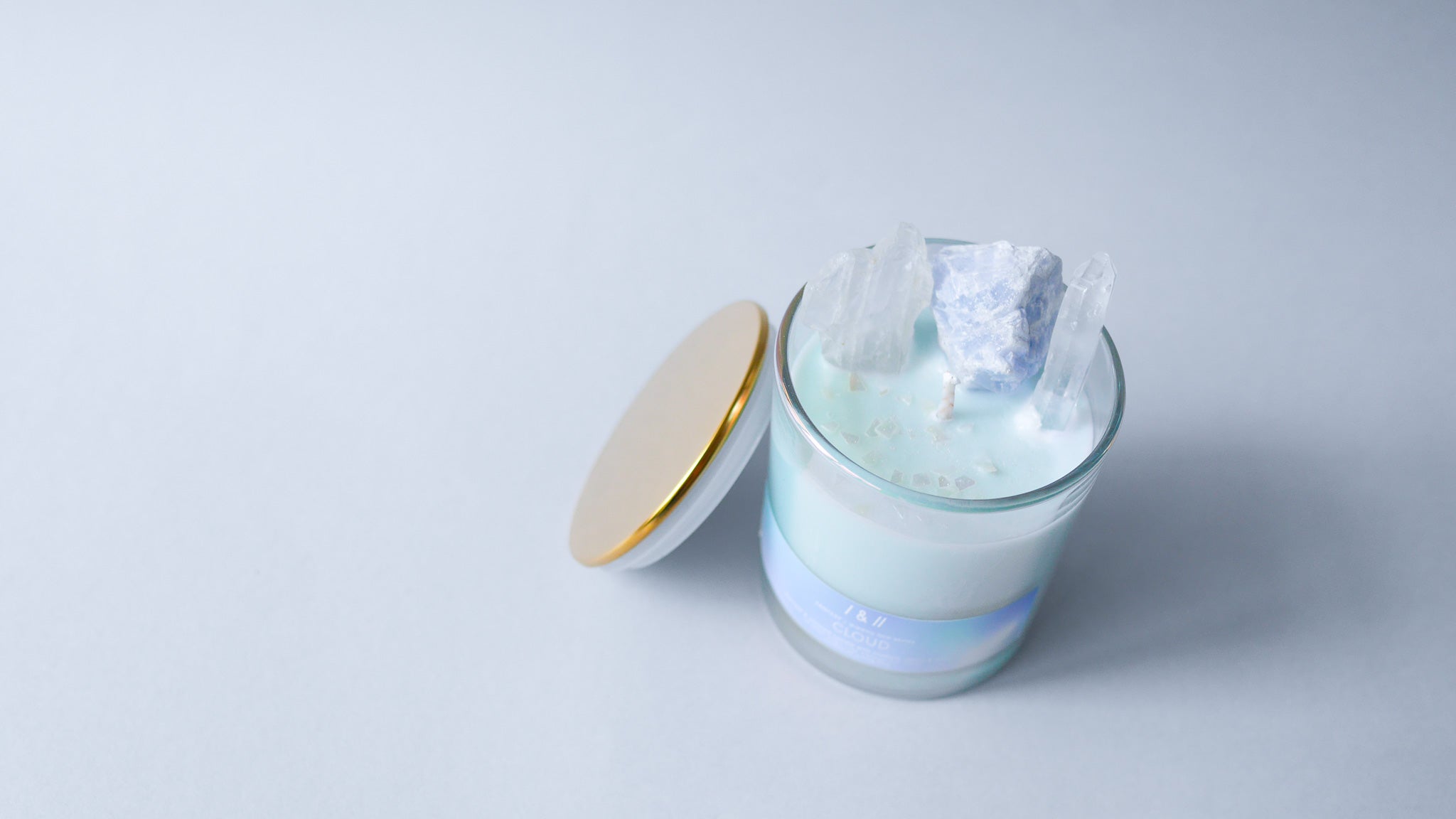 cloud / crystal candle 210g // dreamy tale series