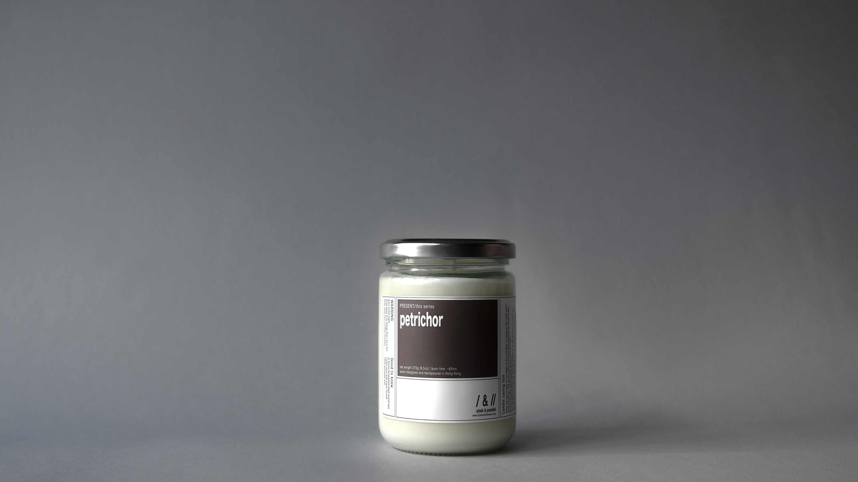 petrichor / scented candle 270g // this series
