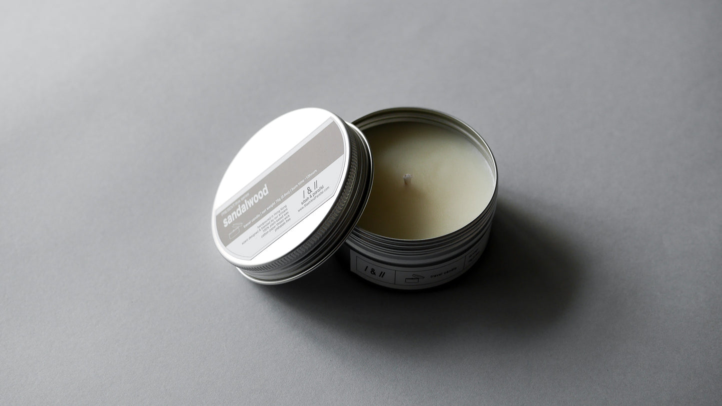 sandalwood / travel candle // this series