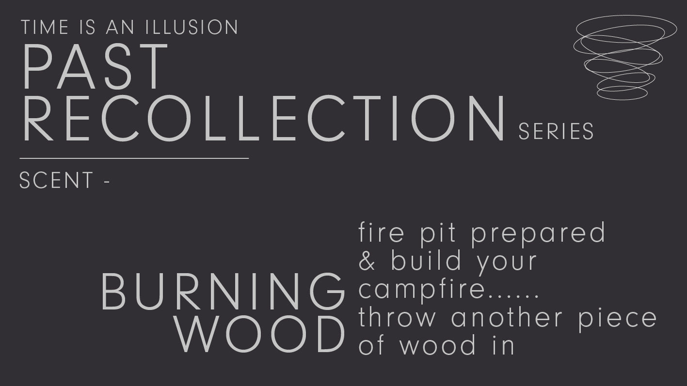 burning wood / travel candle // recollection series