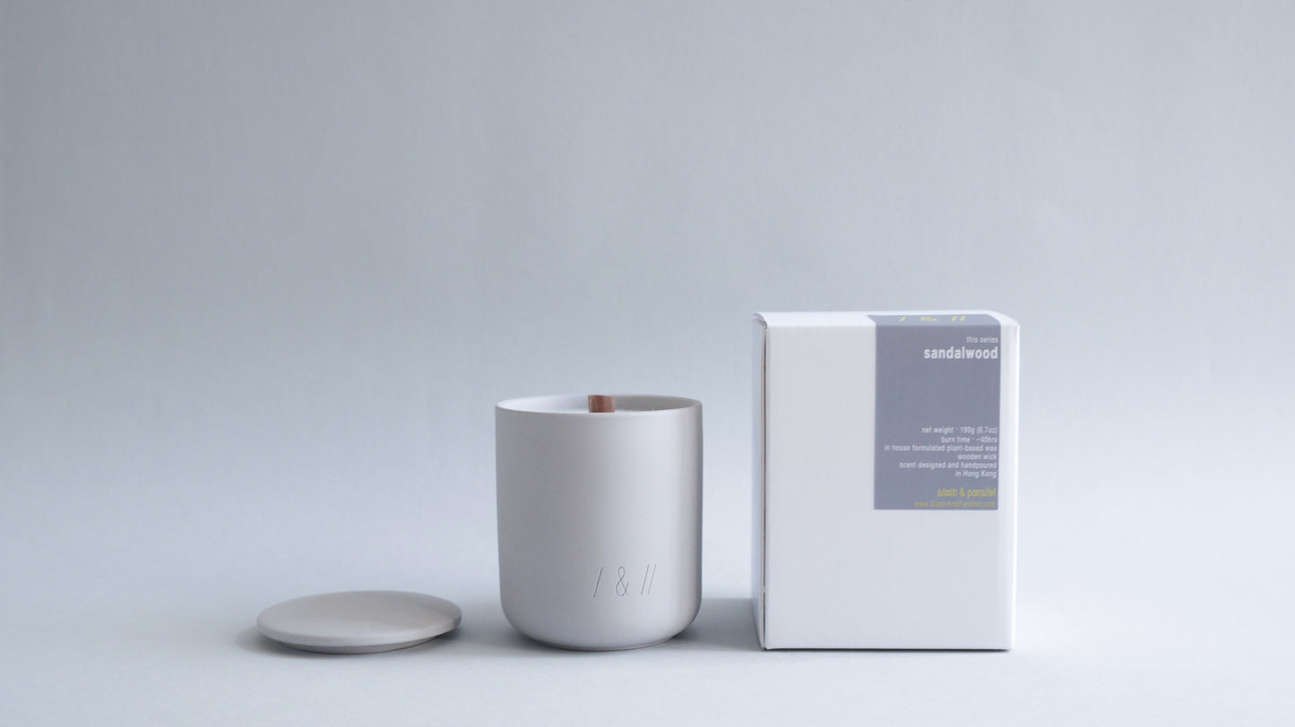sandalwood / scented candle 190g // this series