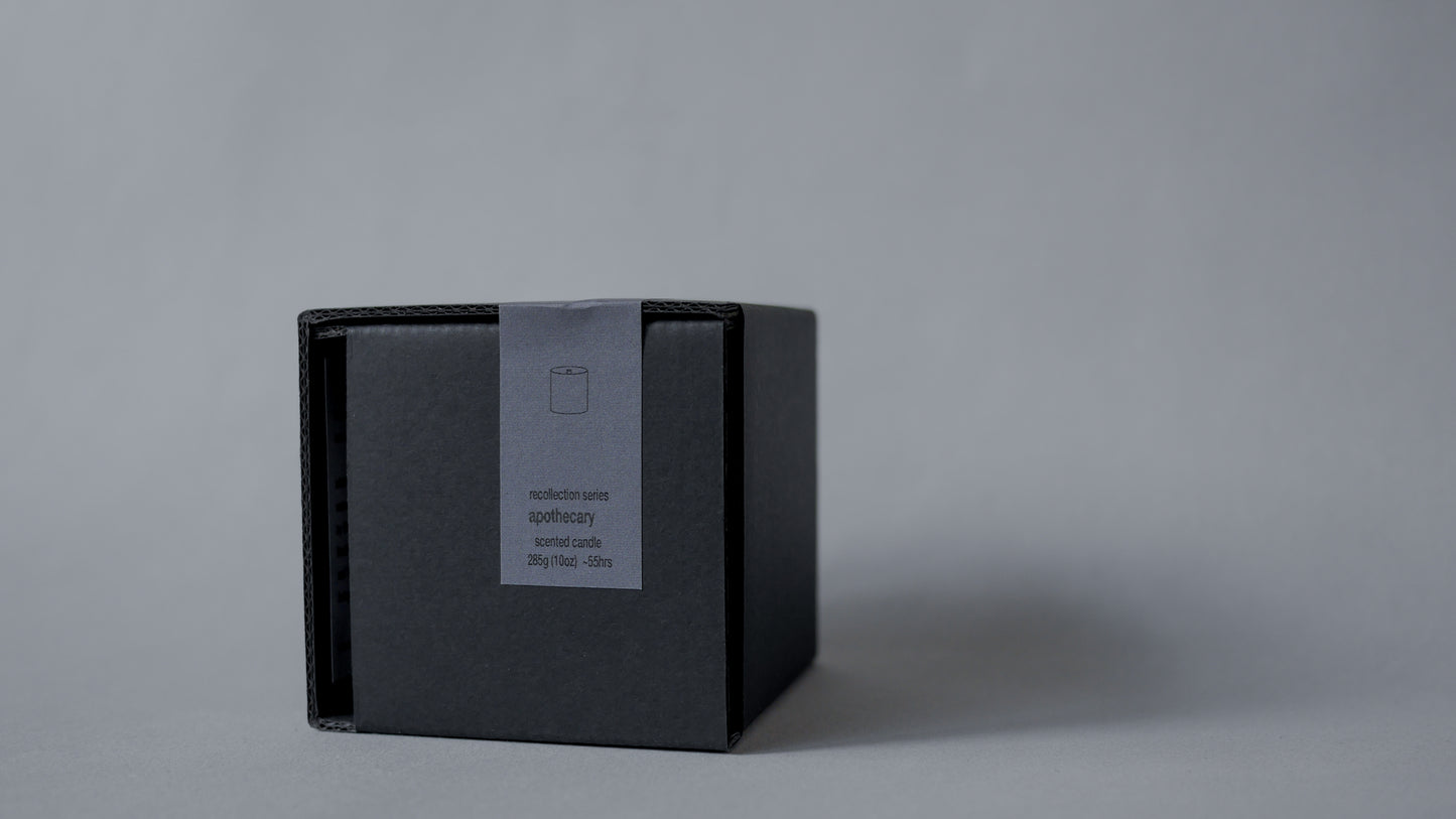 apothecary / scented candle 285g // recollection series