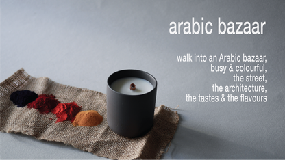 arabic bazaar / scented candle 190g // recollection series