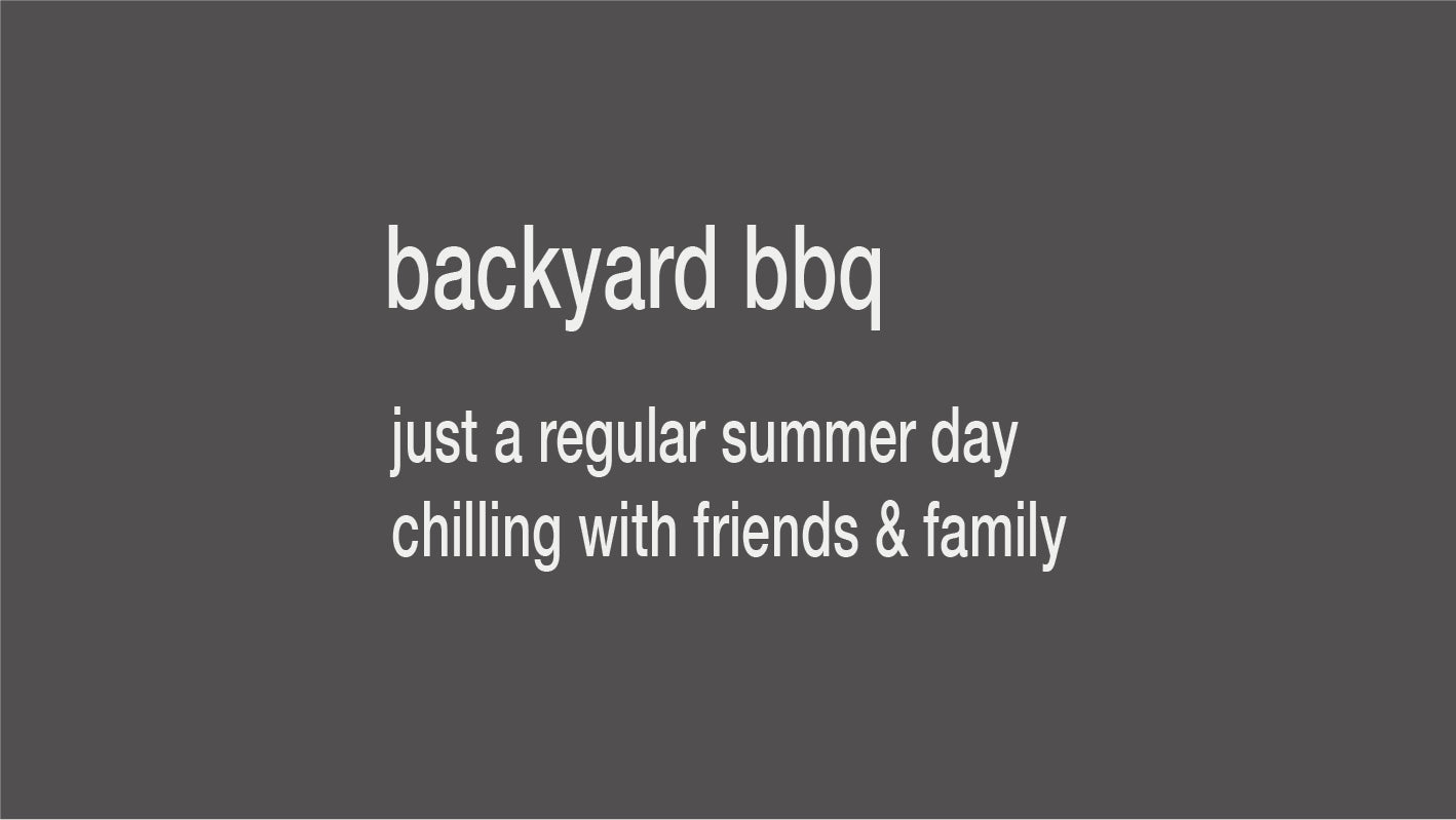 backyard bbq / scented candle // recollection series