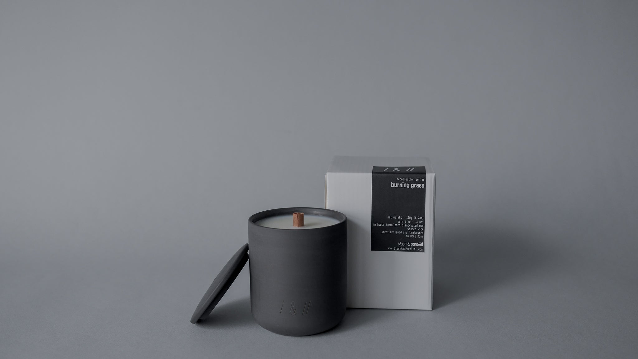 burning grass / scented candle 190g // recollection series